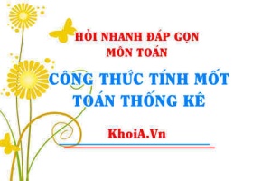 Mốt, Kí hiệu Mốt, Công thức tính Mốt Toán thống kê